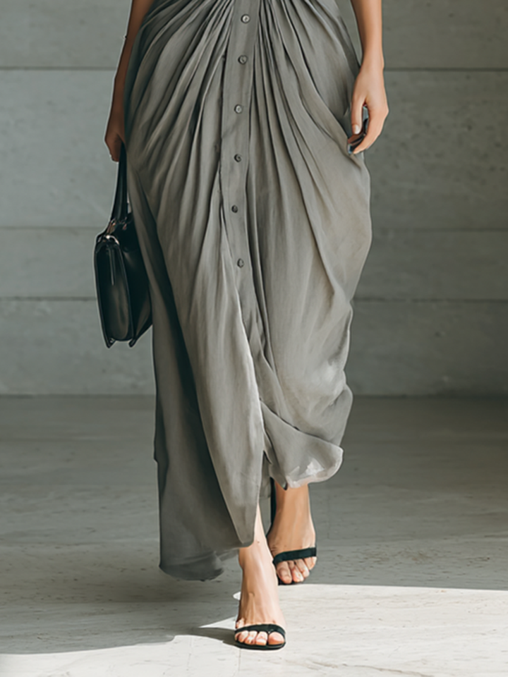 NORELLA | Zahara Long Pleated Dress