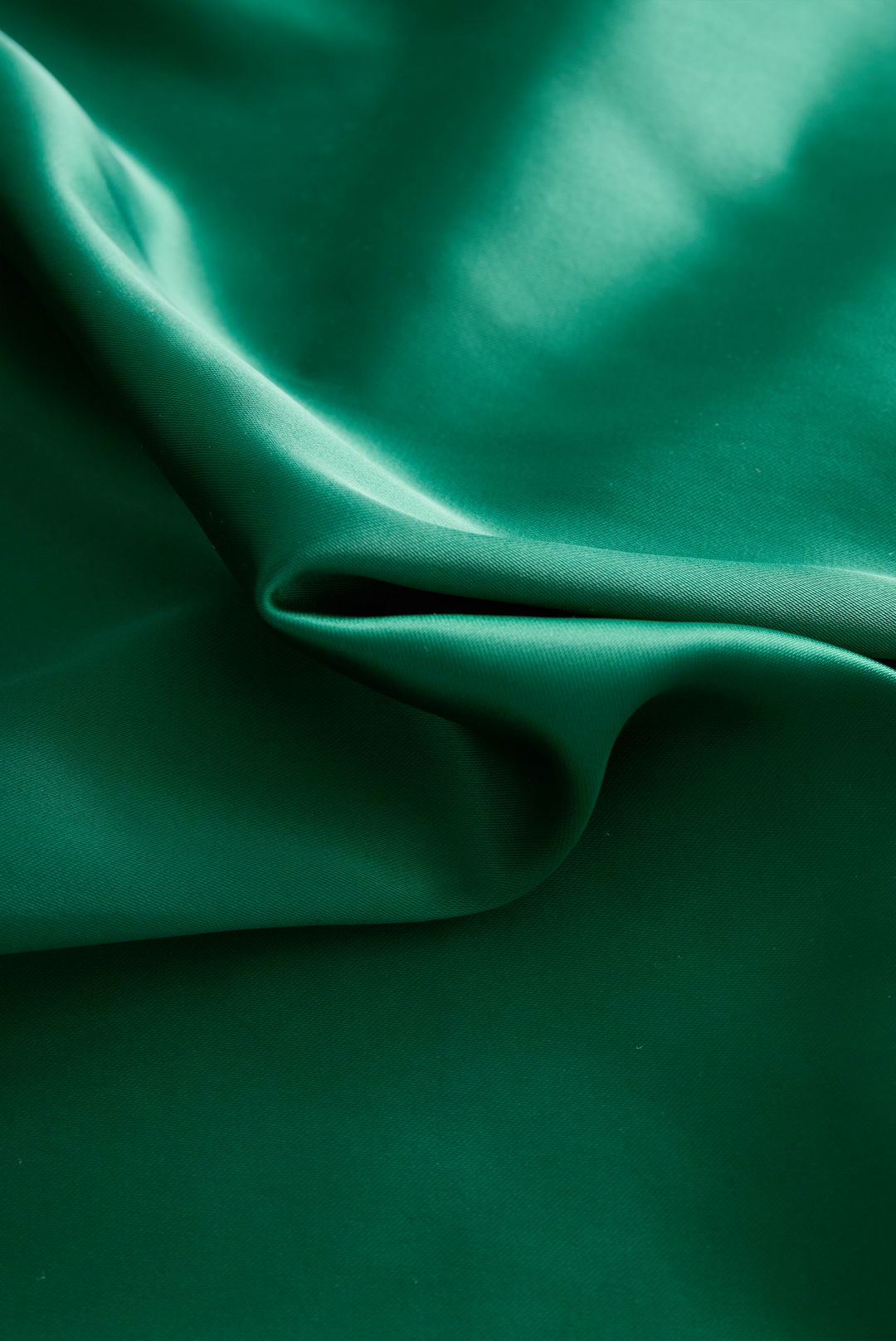 NORELLA | Deep V-Neck Satin Blouse with Lace Details - Emerald Allure