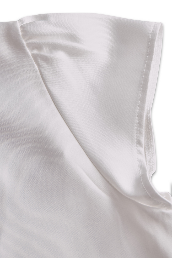 NORELLA | Sophisticated Pleated High-Neck Blouse