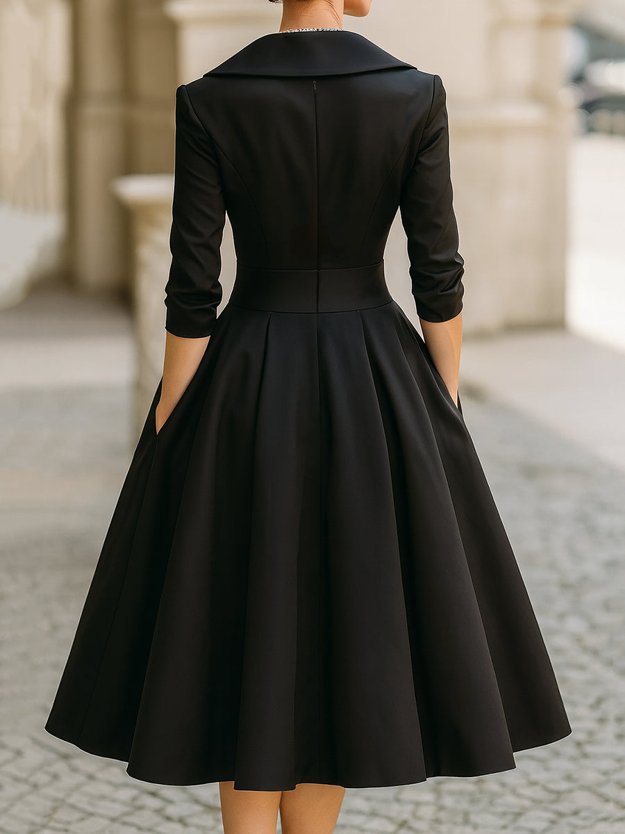 NORELLA | Satin midi dress