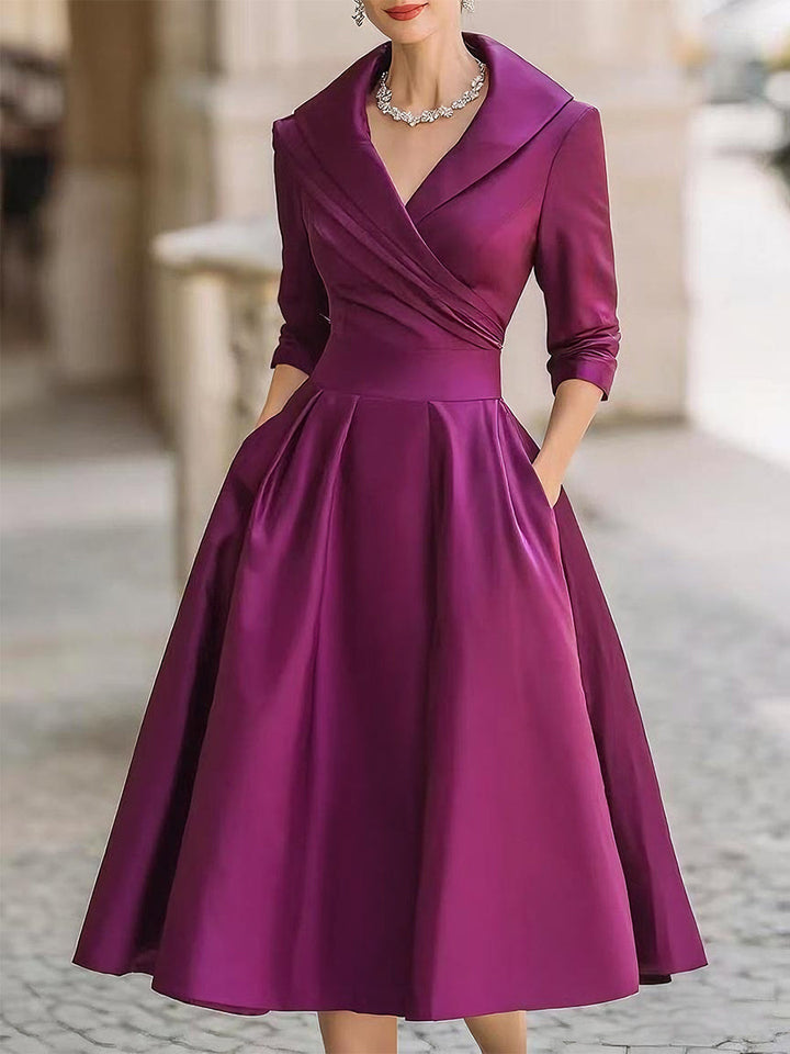 NORELLA | Satin midi dress