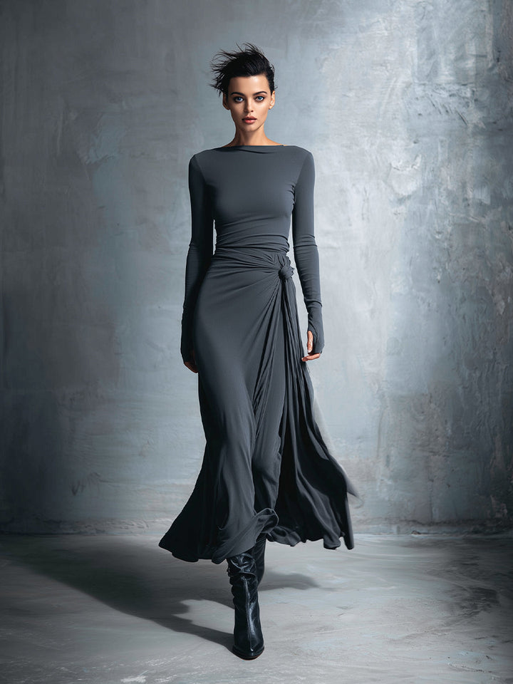 NORELLA | Naiara Maxi Dress with Side Button