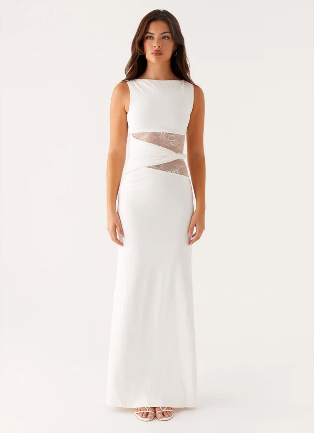 NORELLA | Flattering Leni maxi dress with subtle cut-outs and lacing