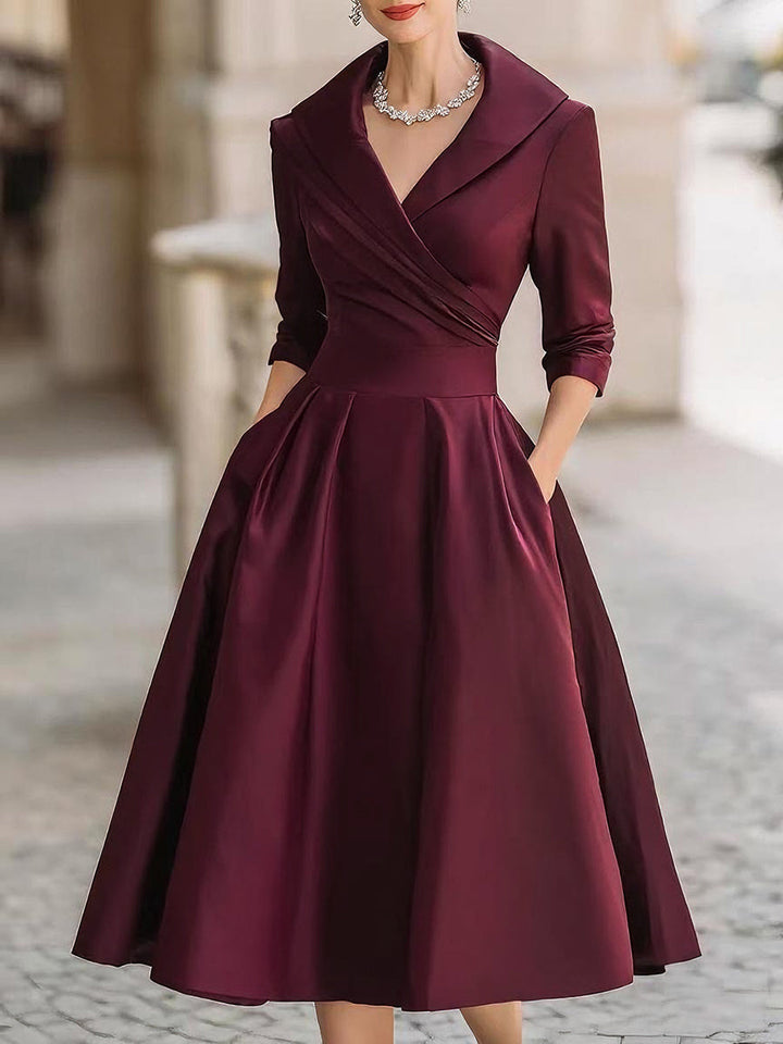 NORELLA | Satin midi dress