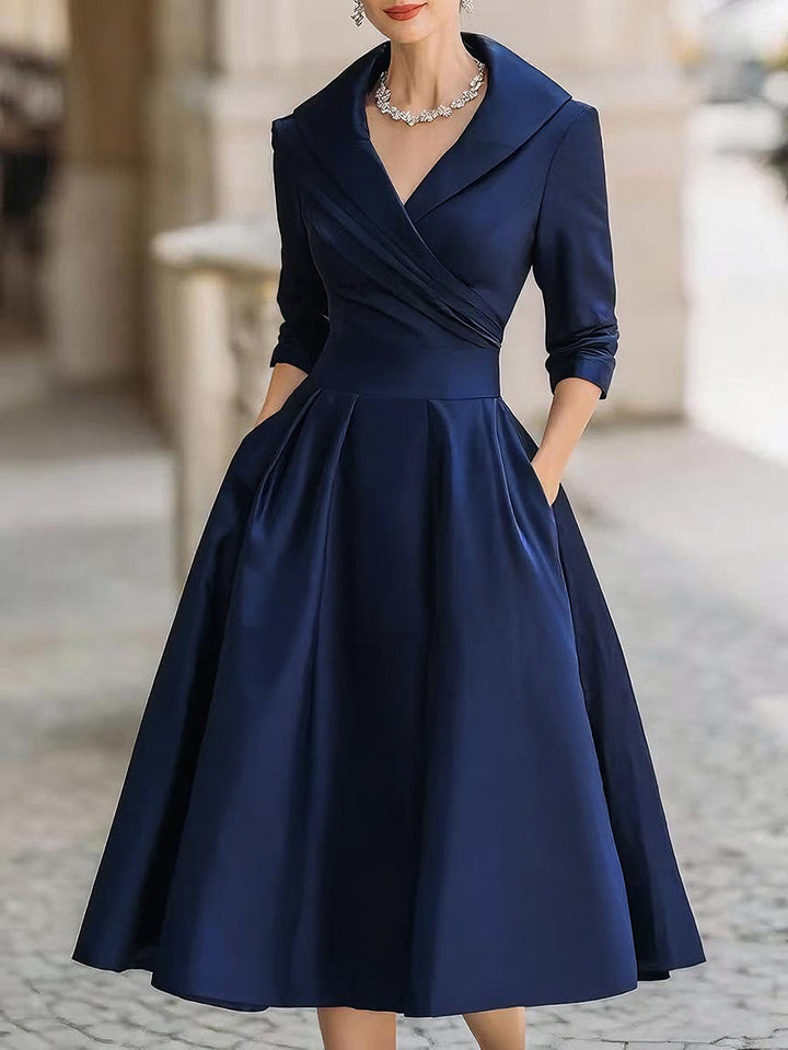 NORELLA | Satin midi dress