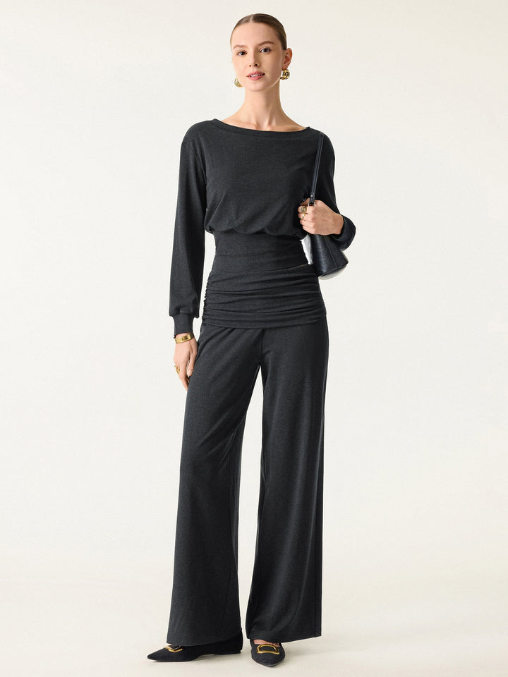 NORELLA | Soft Boat Neck Brami in Wool Blend – Non-Irritating