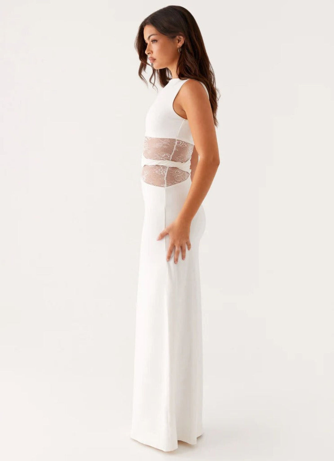 NORELLA | Flattering Leni maxi dress with subtle cut-outs and lacing
