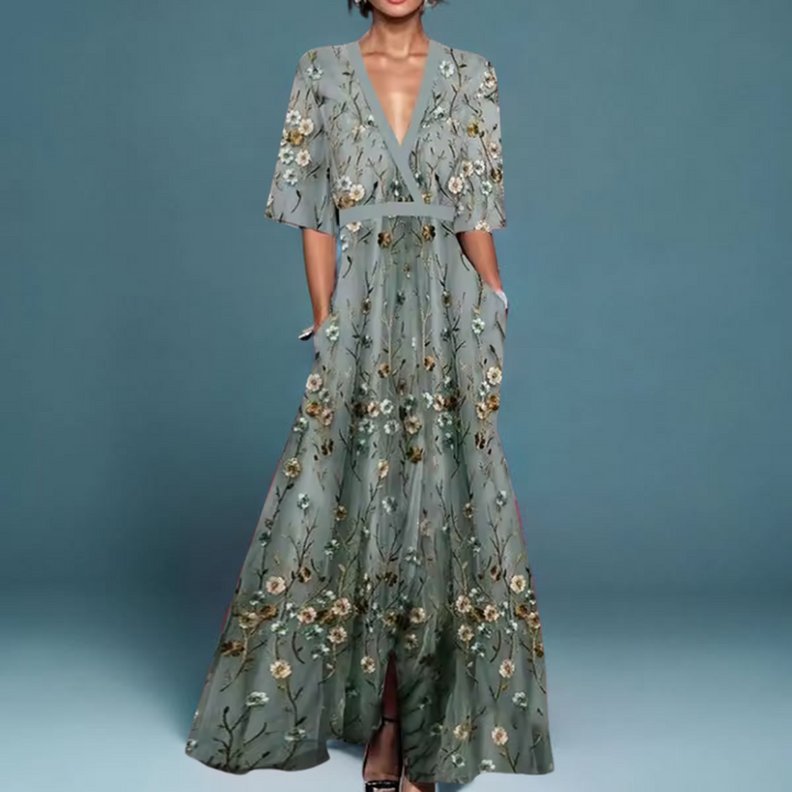 NORELLA | Michelle Elegant Floral Wrap Dress