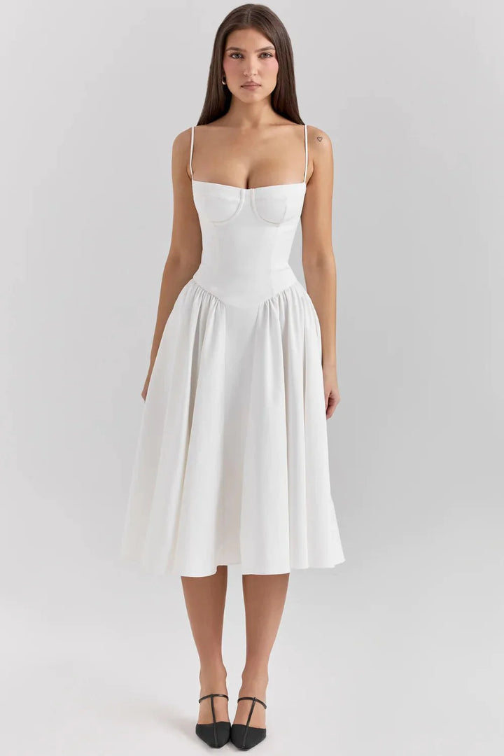 Celine Corset Midi Dress
