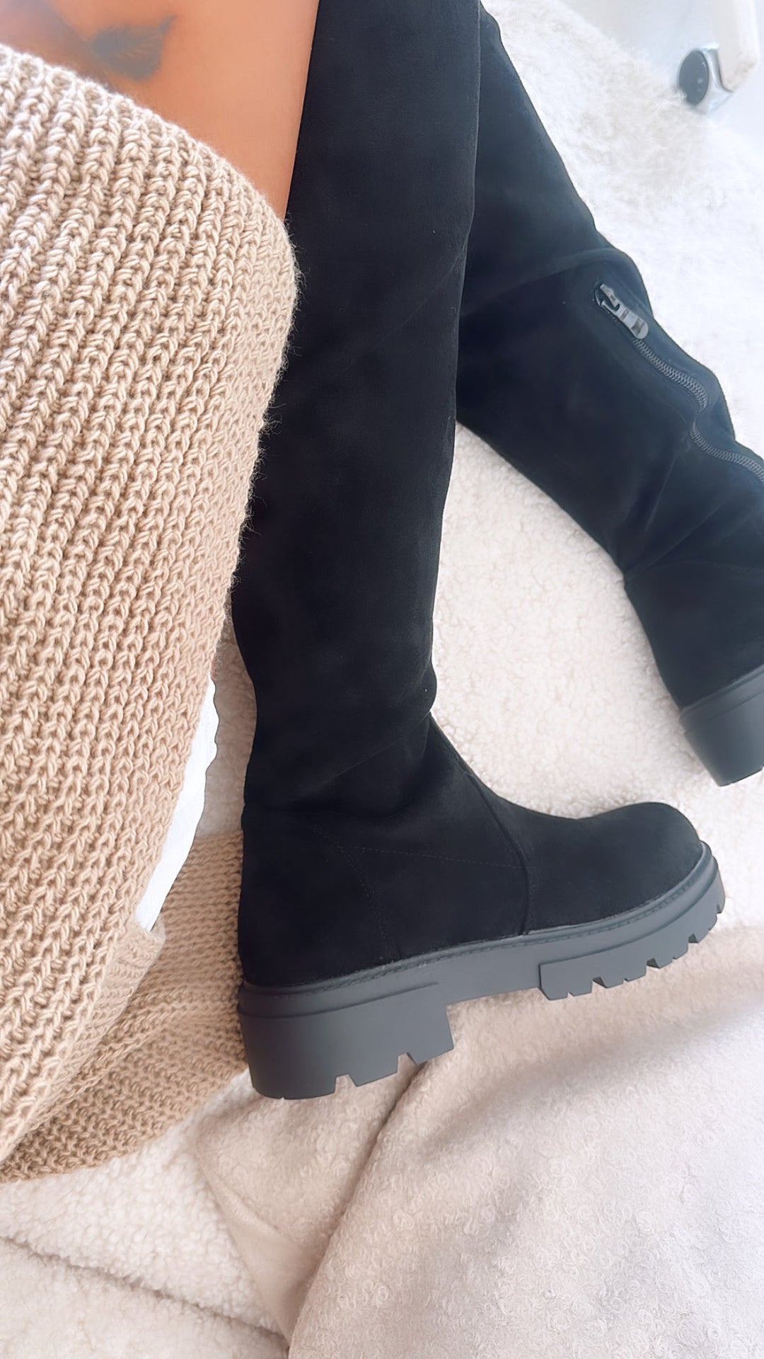 NORELLA | Over-the-Knee Boots – Black