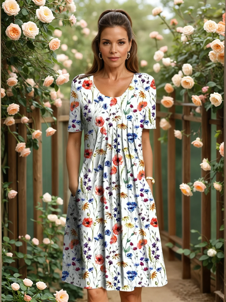 NORELLA | ELEGANT DRESS WITH TUMMY COVERAGE