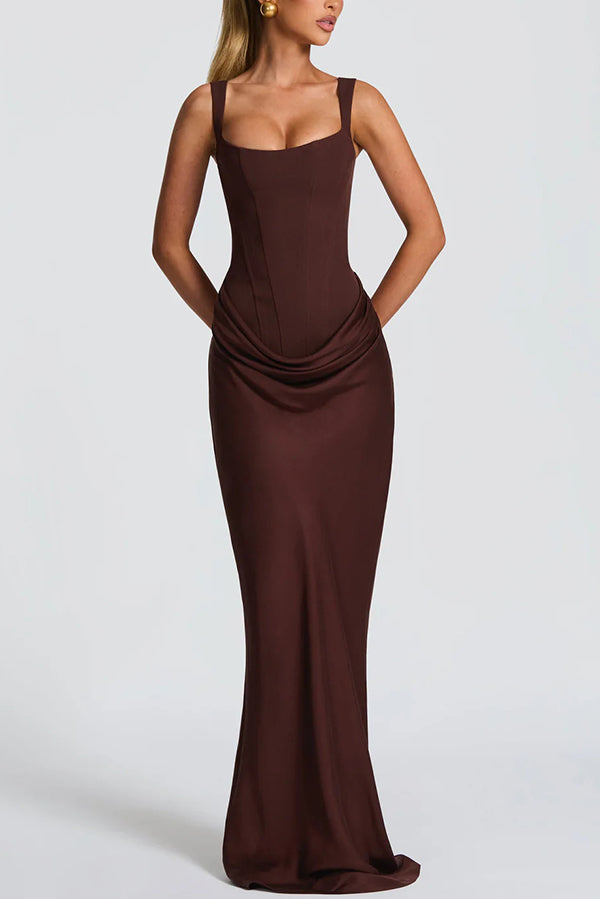 NORELLA | Leonor Maxi Dress with Square Neckline