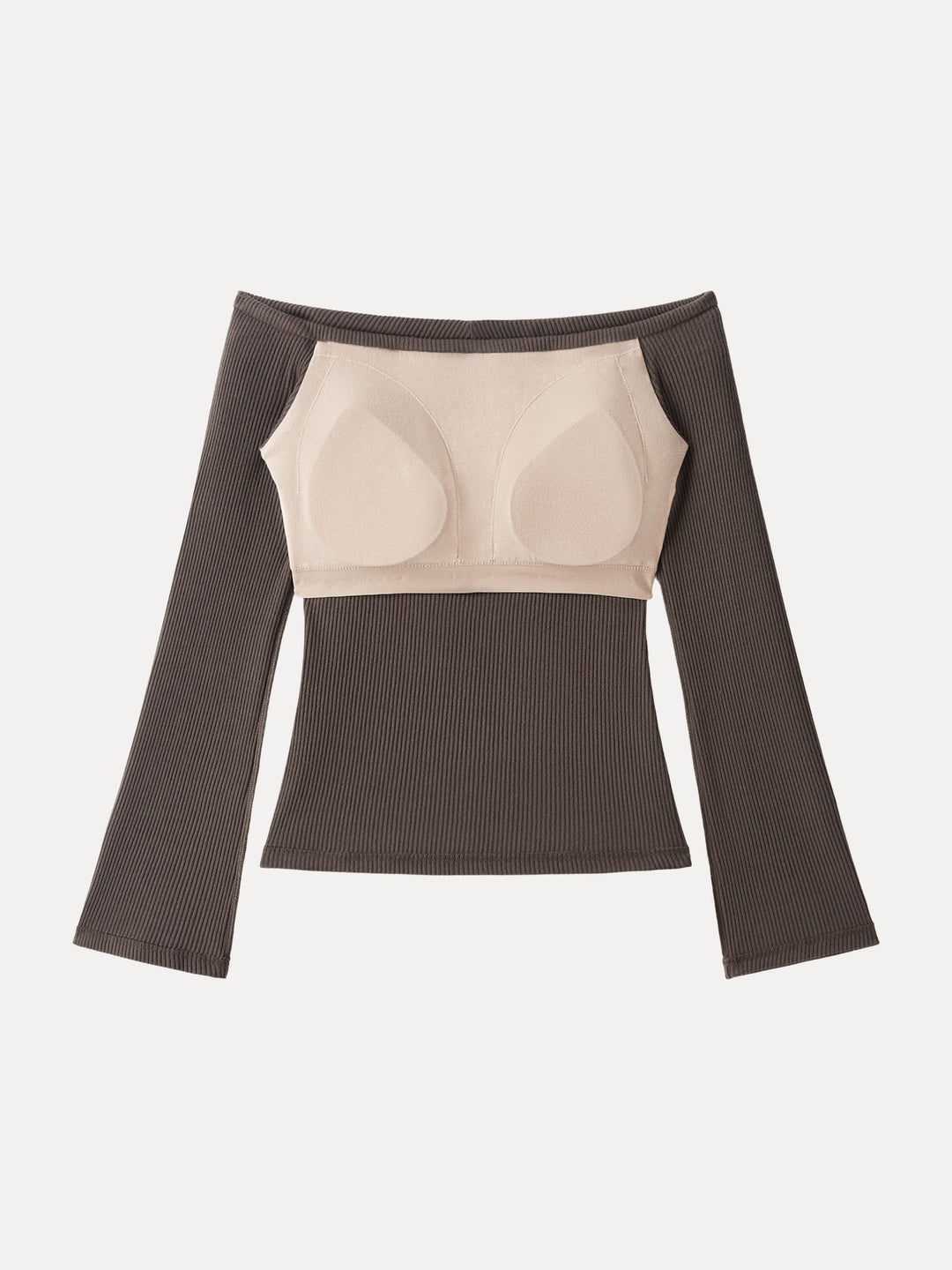 NORELLA | Anti-slip Bra with Metal Chain Detail and Open Shoulders