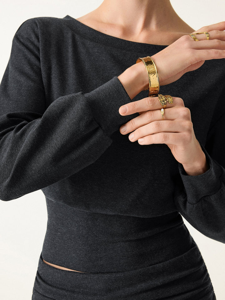 NORELLA | Soft Boat Neck Brami in Wool Blend – Non-Irritating