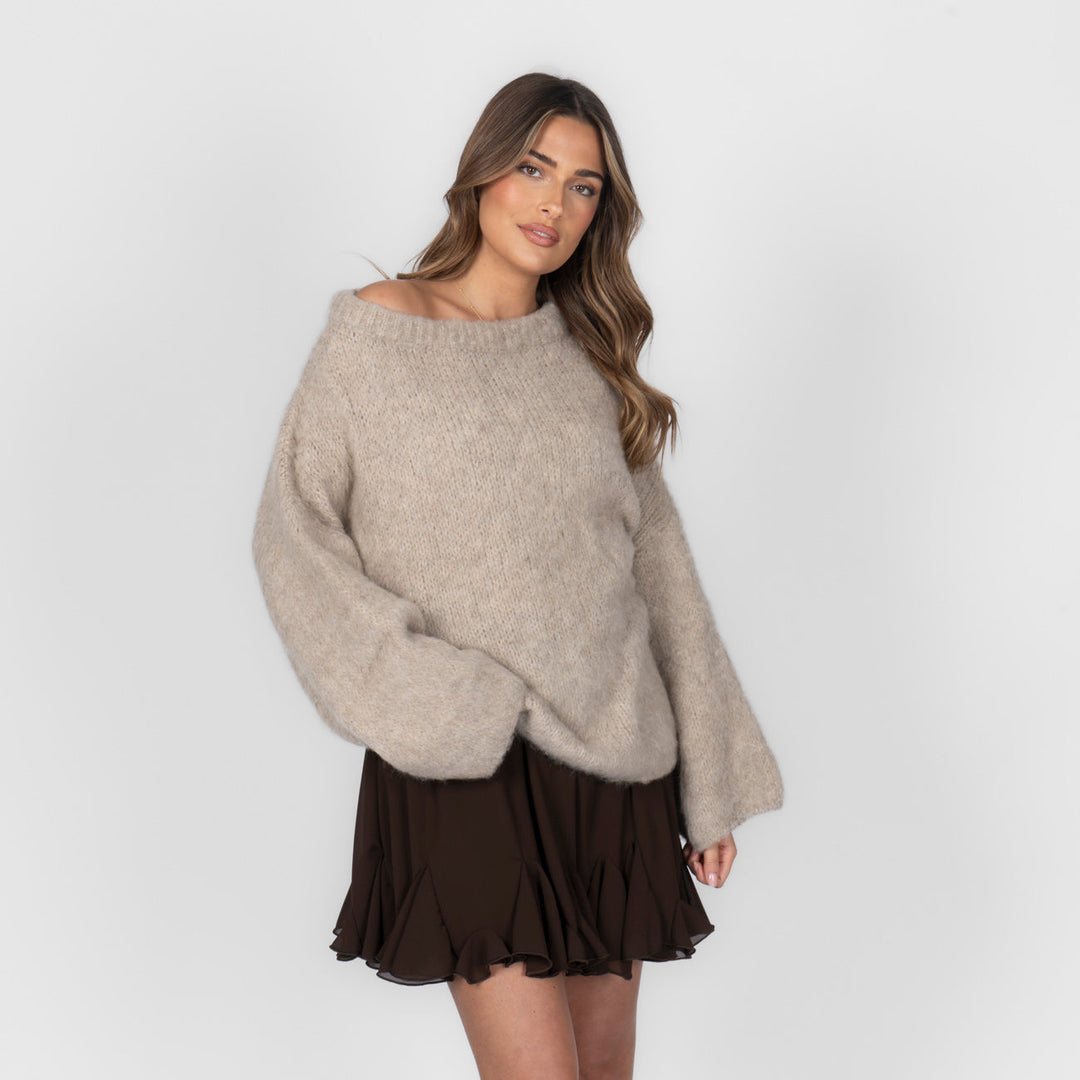 NORELLA | Ultra-Soft Off-Shoulder Knit