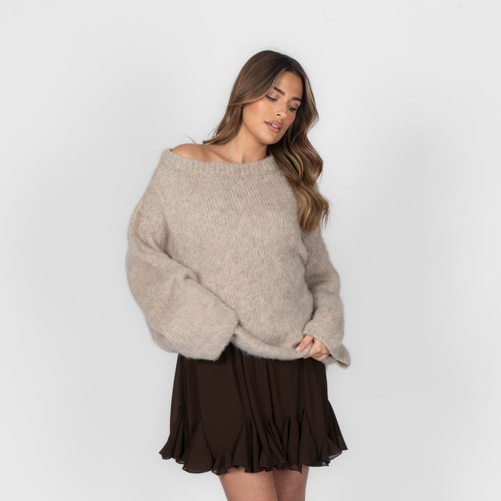 NORELLA | Ultra-Soft Off-Shoulder Knit