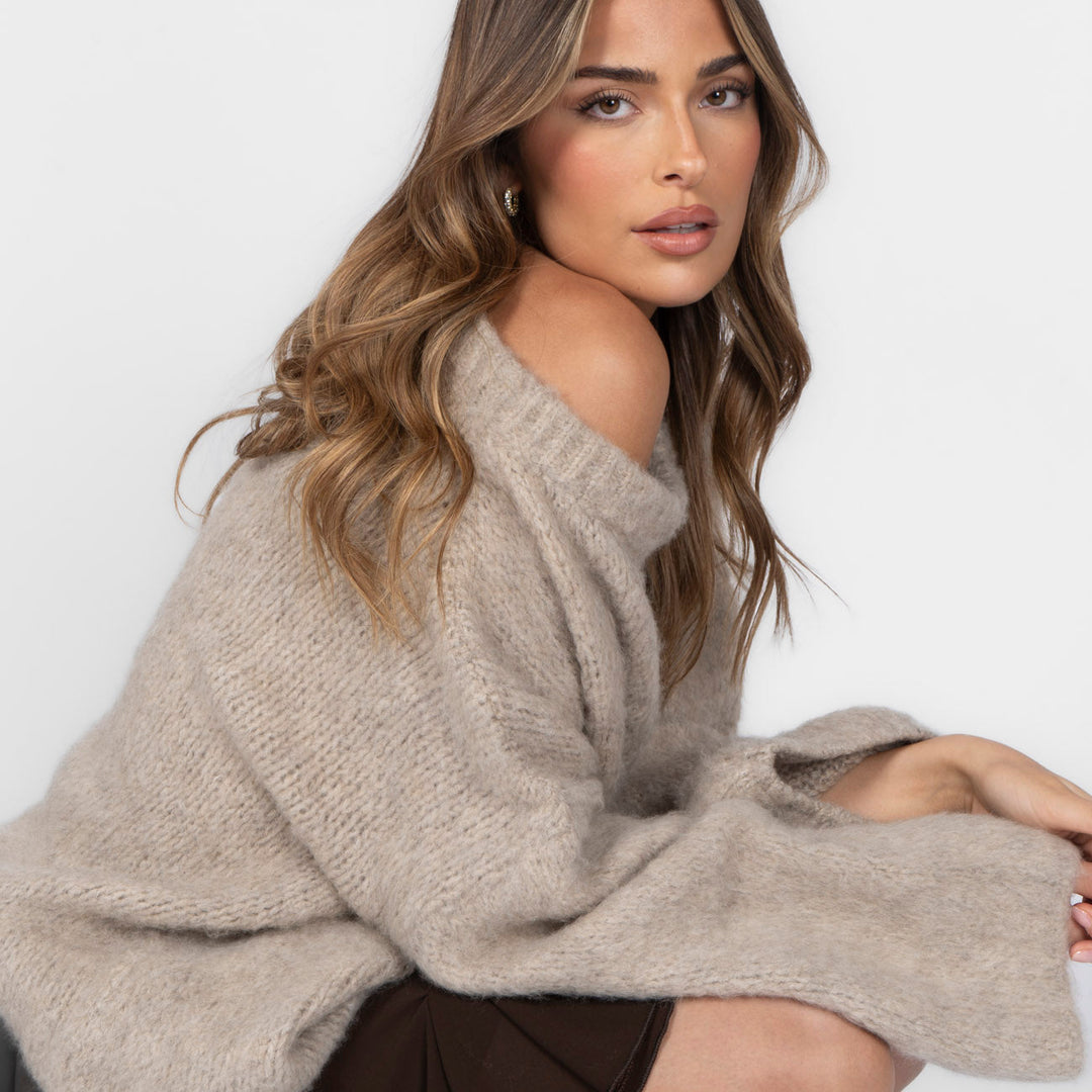 NORELLA | Ultra-Soft Off-Shoulder Knit