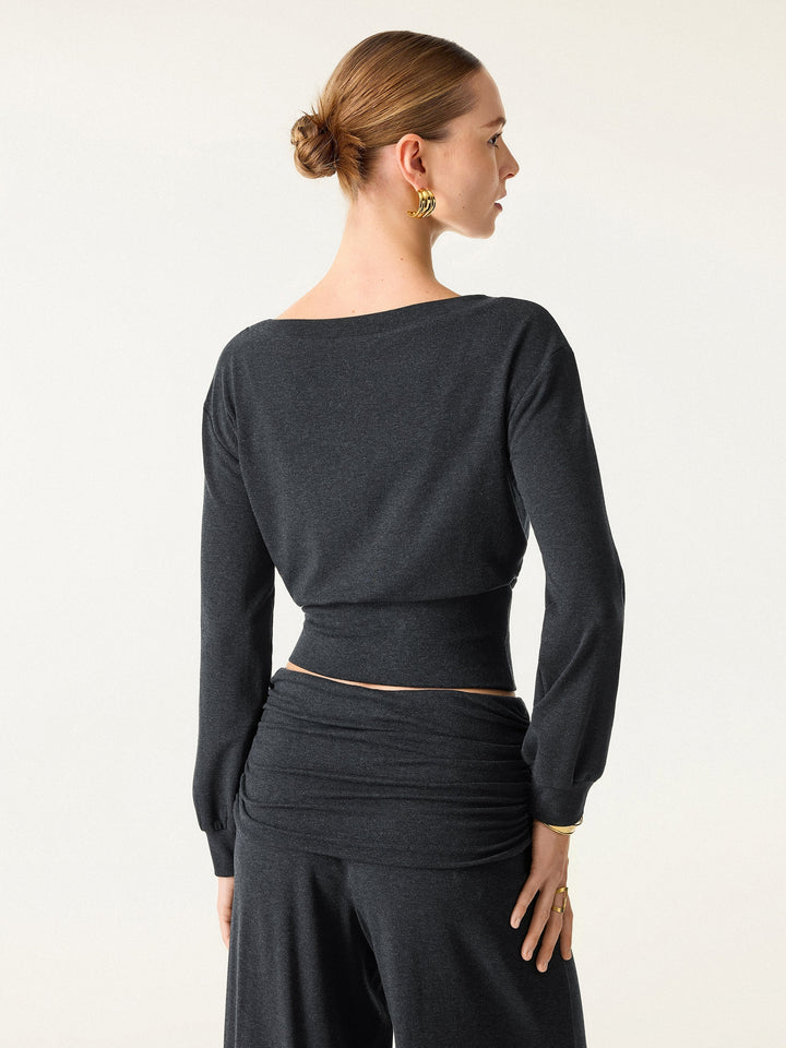 NORELLA | Two-Piece Set with Boat Neck and Wide Legs – with Pockets