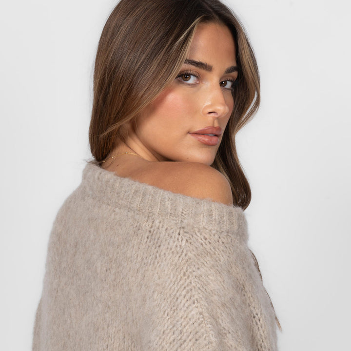 NORELLA | Ultra-Soft Off-Shoulder Knit