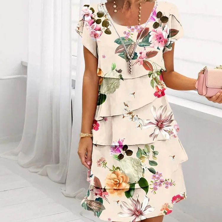 Floral Cascade Dress