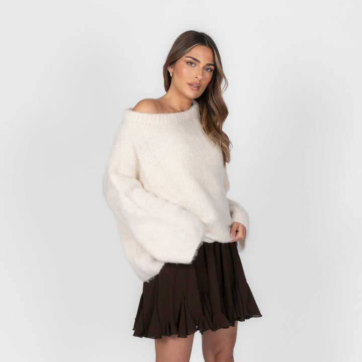 NORELLA | Ultra-Soft Off-Shoulder Knit