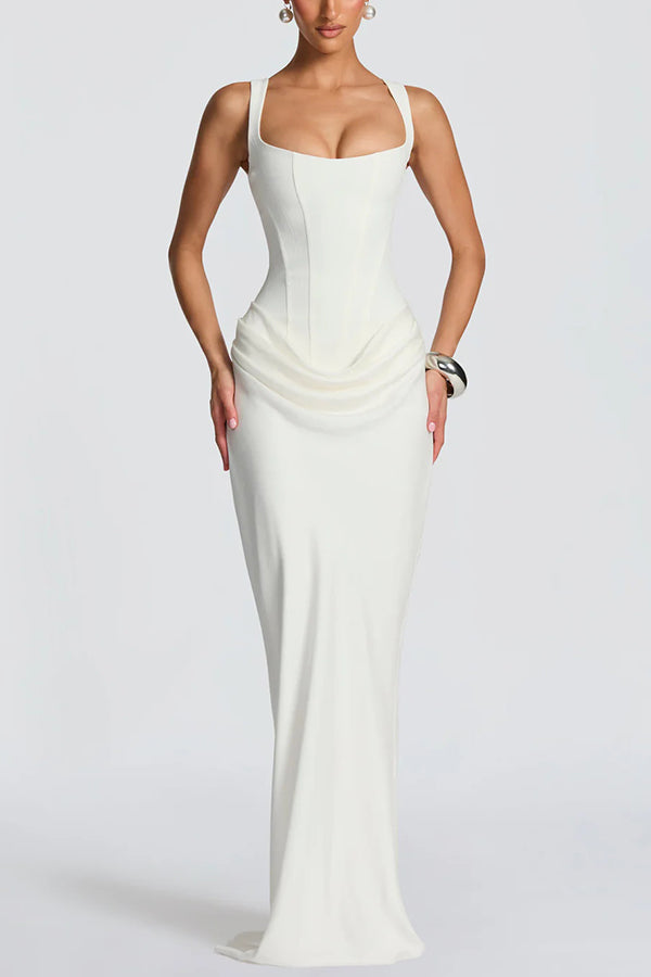 NORELLA | Leonor Maxi Dress with Square Neckline