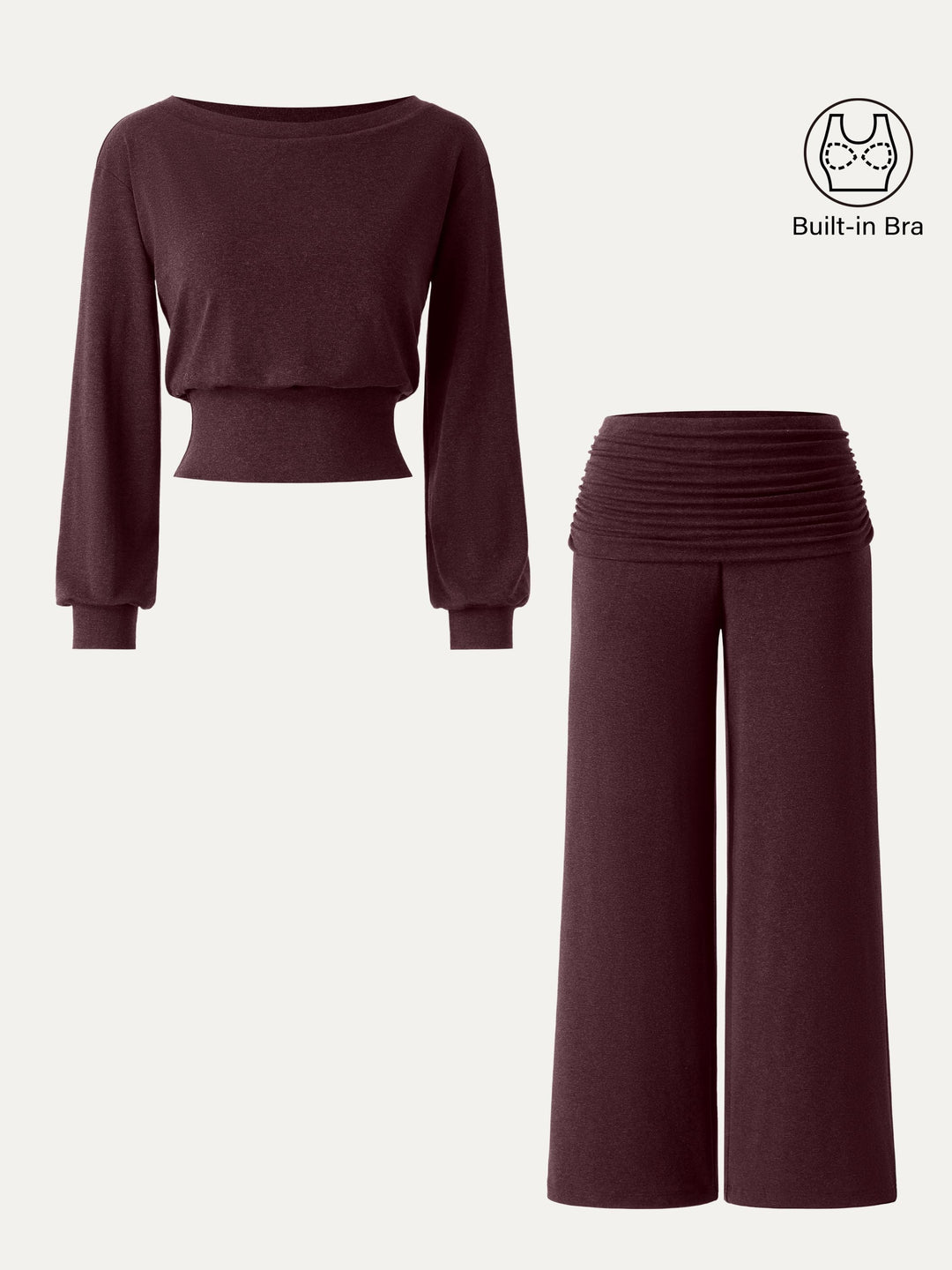 NORELLA | Two-Piece Set with Boat Neck and Wide Legs – with Pockets