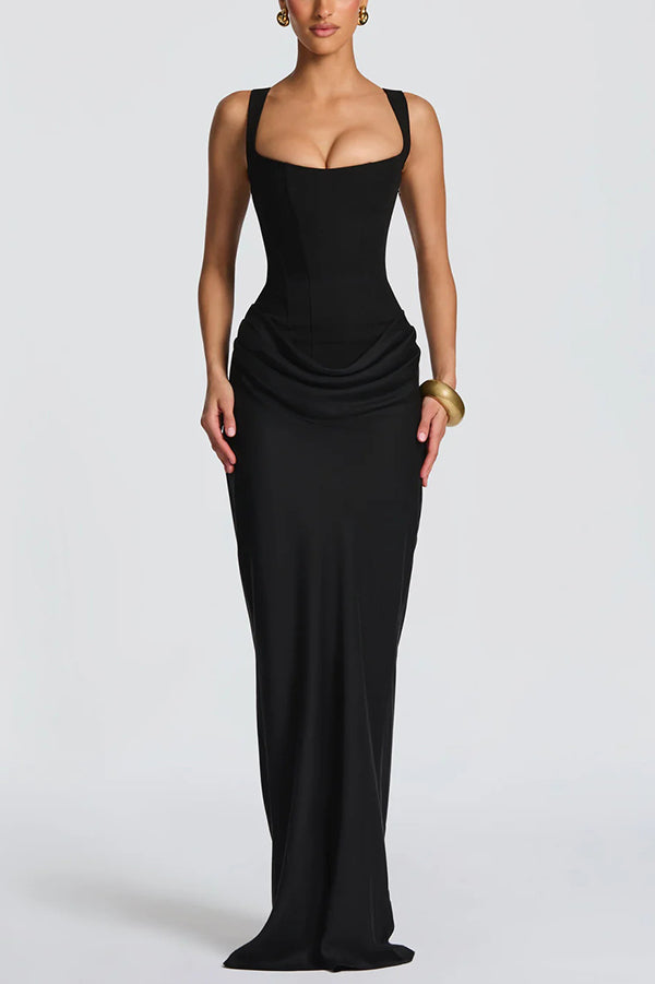 NORELLA | Leonor Maxi Dress with Square Neckline