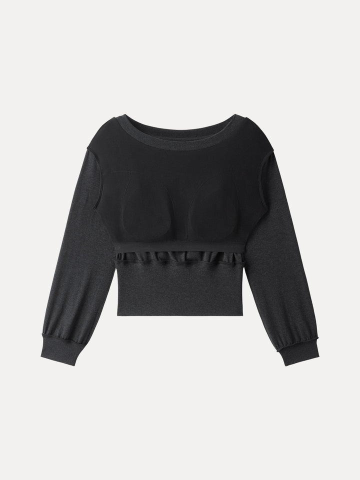 NORELLA | Soft Boat Neck Brami in Wool Blend – Non-Irritating