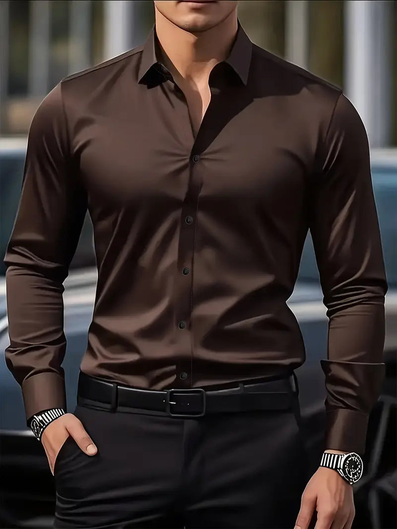 NORELLA | Breathable Men's Shirt with Long Sleeves