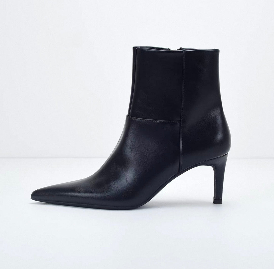 NORELLA | Ankle Boot with Lace Details & Side Zip
