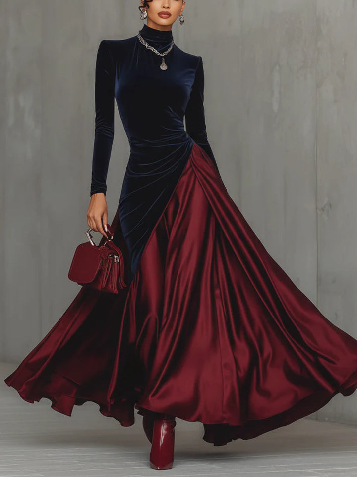 NORELLA | Lira Long Two-Tone Dress