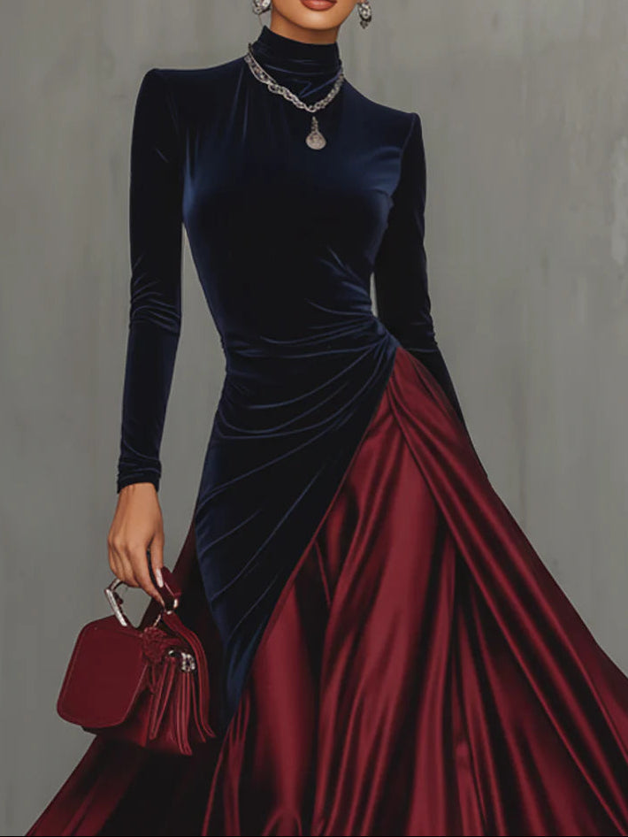 NORELLA | Lira Long Two-Tone Dress
