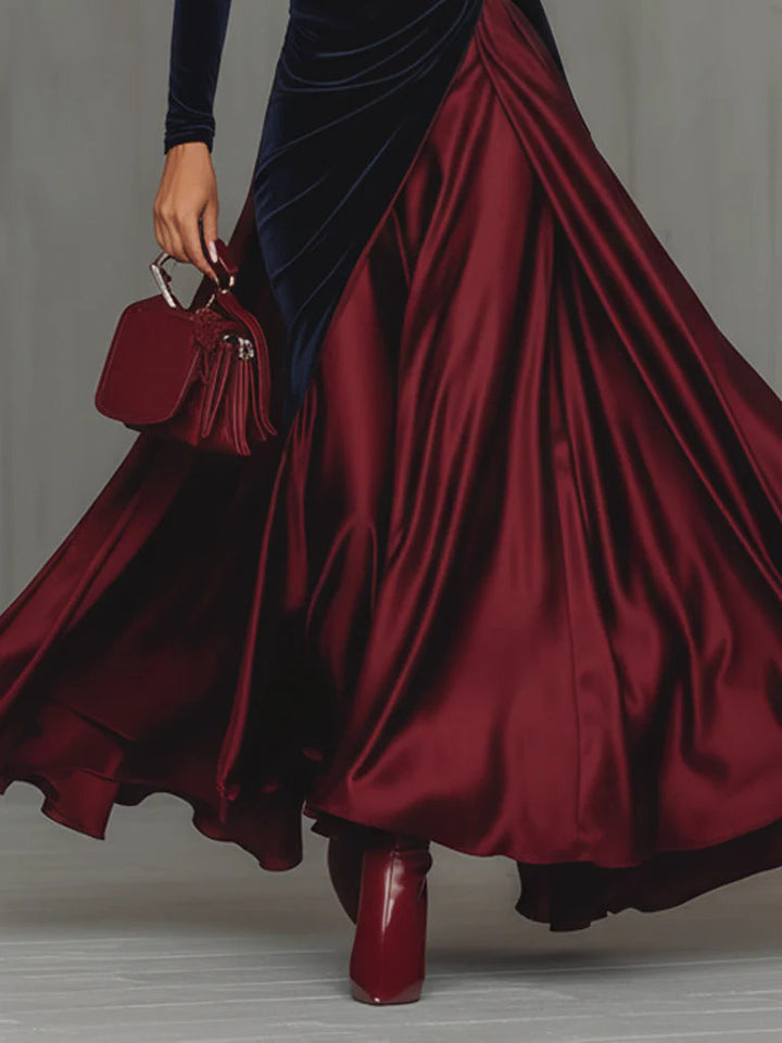 NORELLA | Lira Long Two-Tone Dress