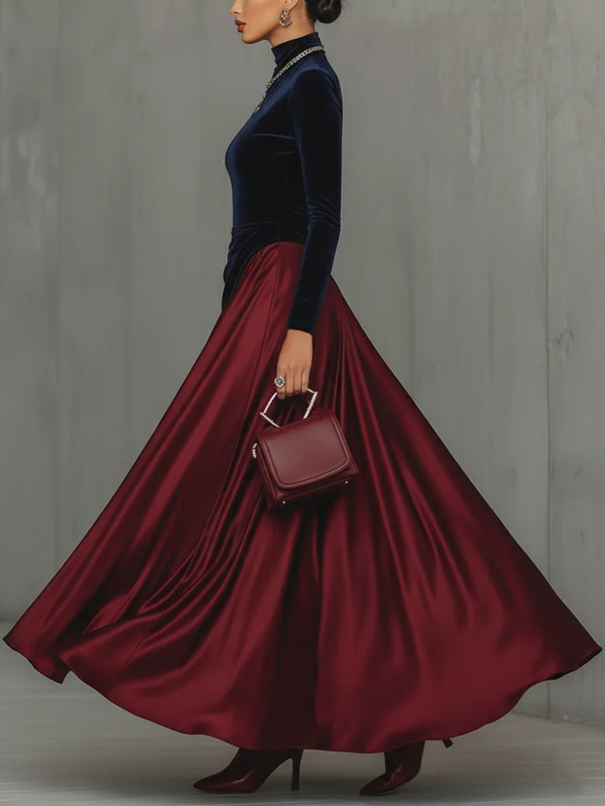NORELLA | Lira Long Two-Tone Dress