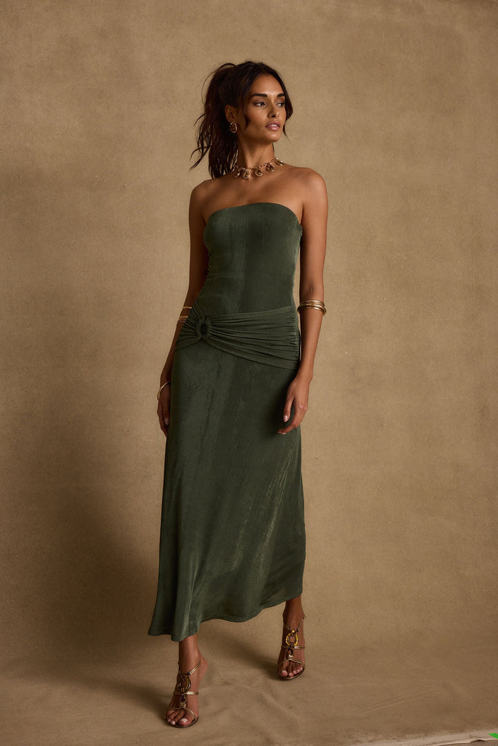 NORELLA | Cala Sol Emerald Maxi Dress