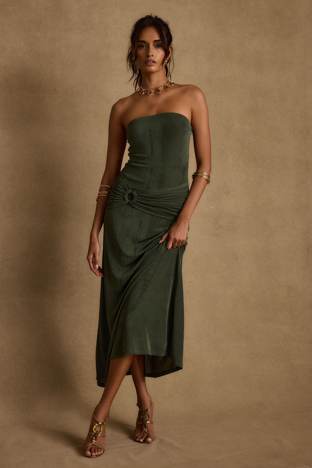 NORELLA | Cala Sol Emerald Maxi Dress