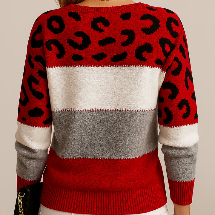 NORELLA | Elegant fine-knit jumper with animal details