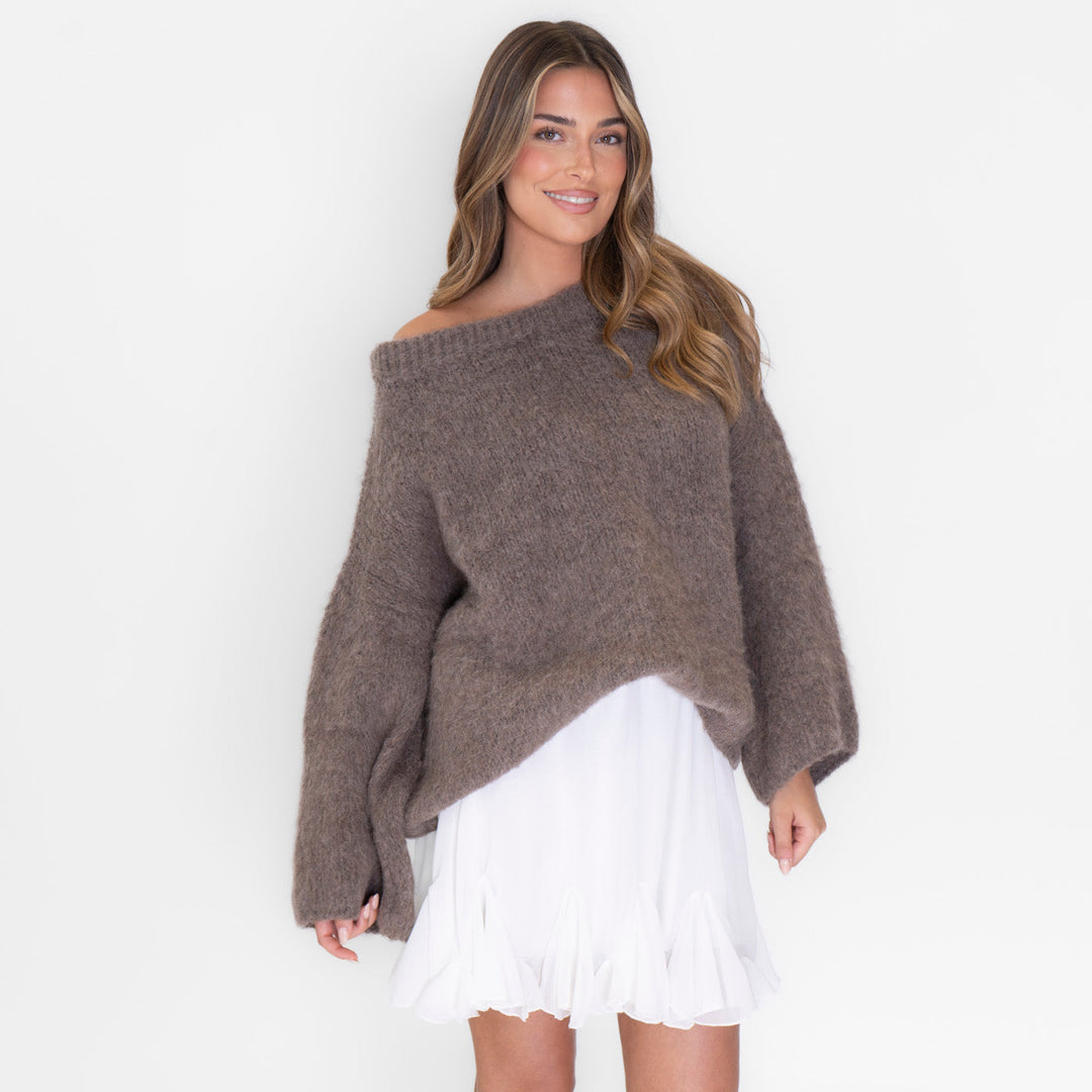NORELLA | Ultra-Soft Off-Shoulder Knit