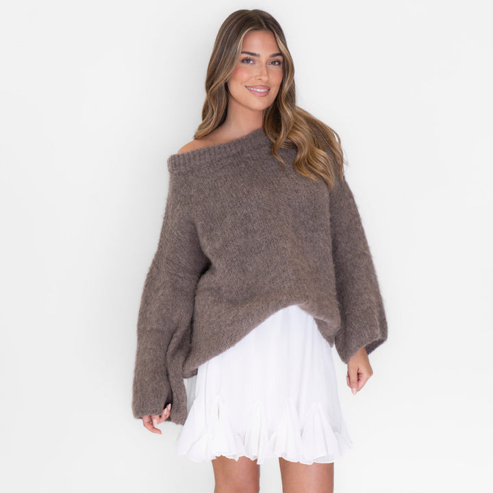 NORELLA | Ultra-Soft Off-Shoulder Knit