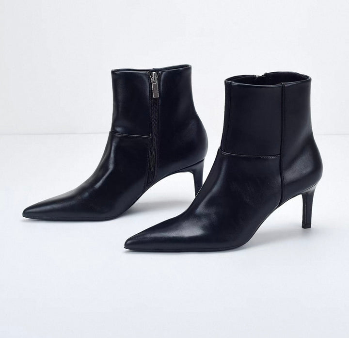 NORELLA | Ankle Boot with Lace Details & Side Zip