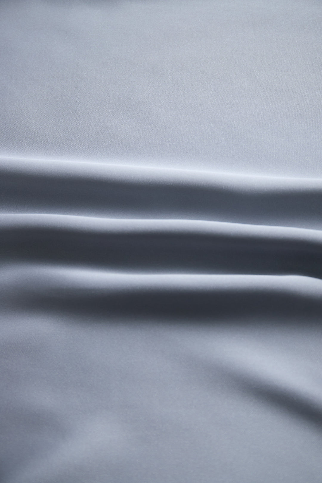 NORELLA | Satin Blouse in Silver with Deep V-Neck