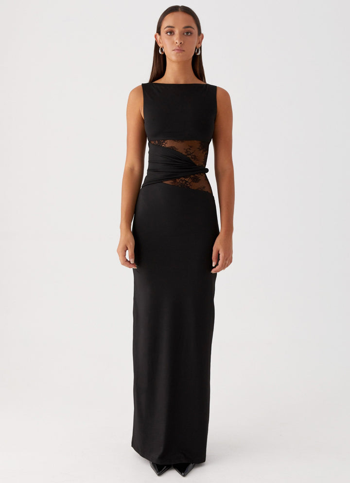 NORELLA | Flattering Leni maxi dress with subtle cut-outs and lacing