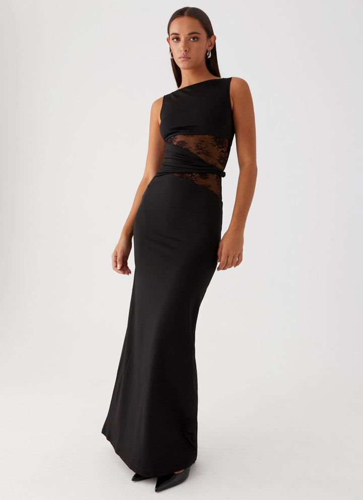NORELLA | Flattering Leni maxi dress with subtle cut-outs and lacing