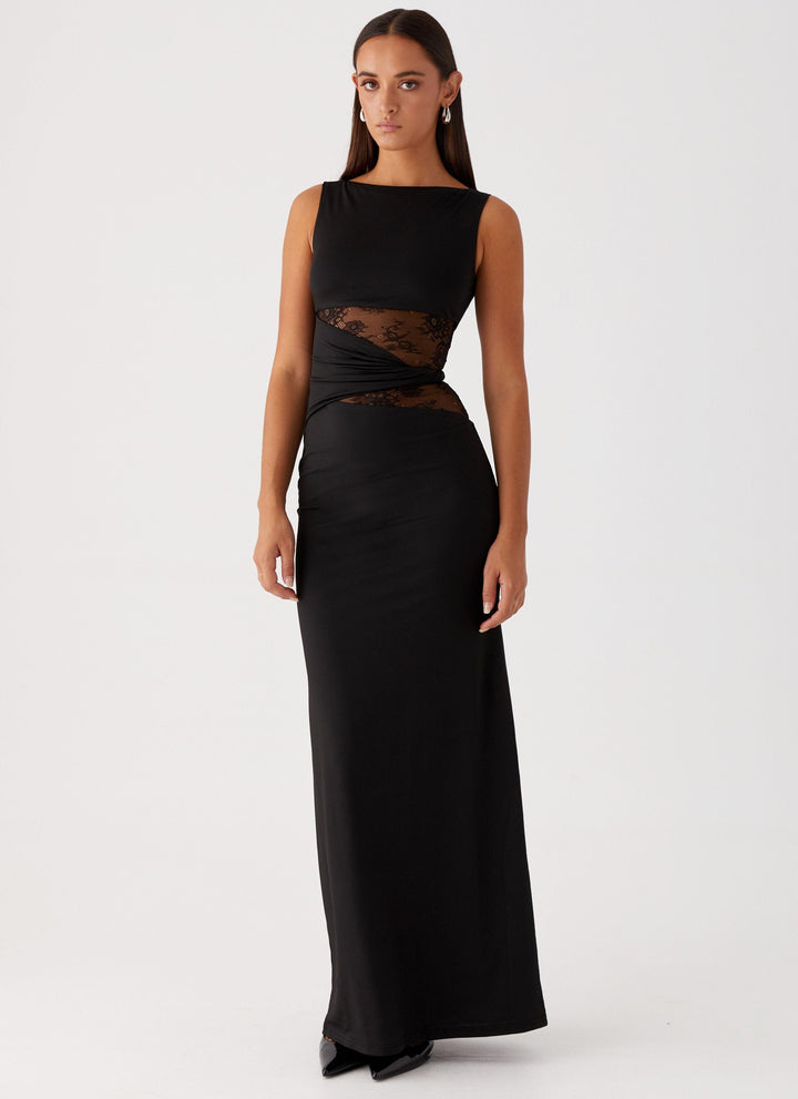 NORELLA | Flattering Leni maxi dress with subtle cut-outs and lacing