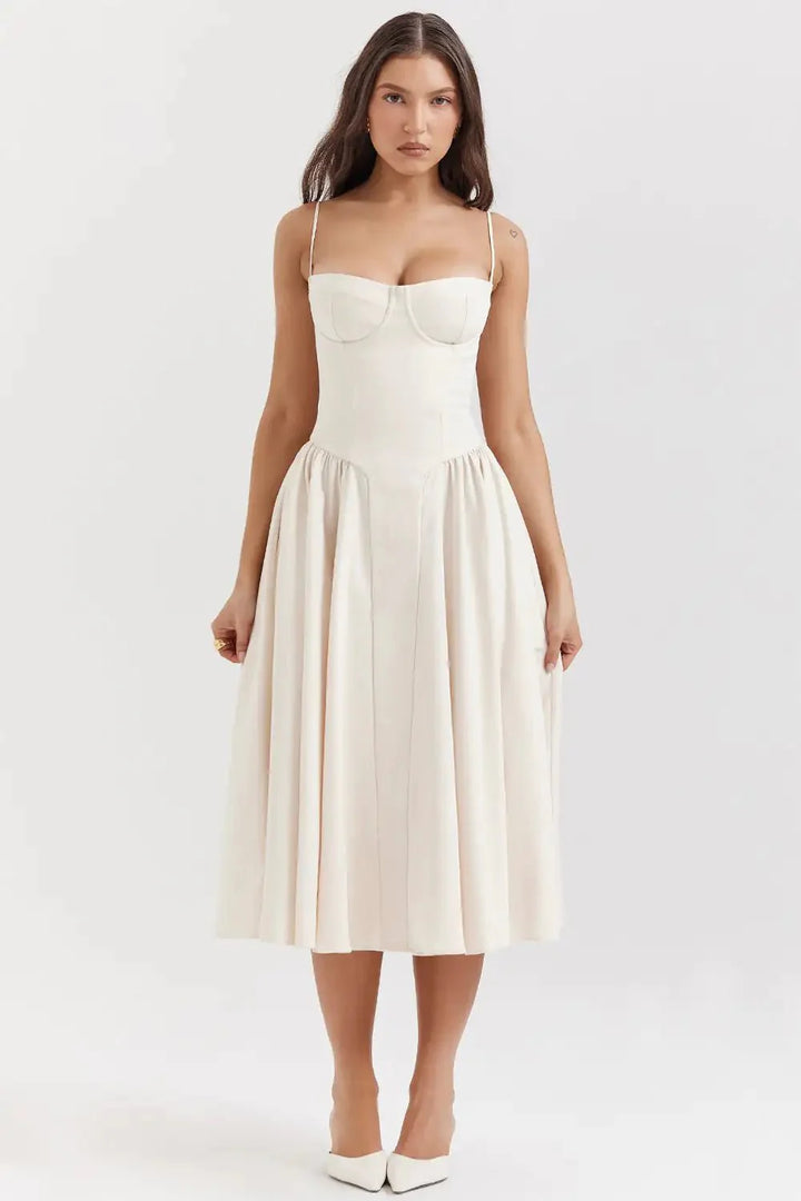 Celine Corset Midi Dress