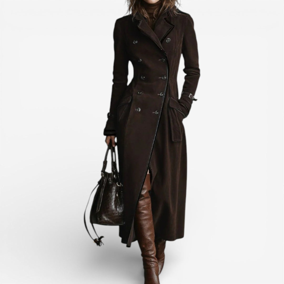 NORELLA | Nathaly Suede Trench Coat