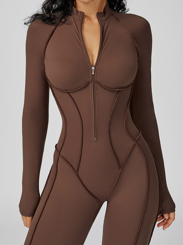 NORELLA | Jumpsuit with Zip Closure and Stitched Details