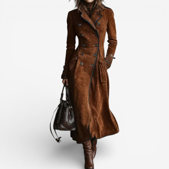 NORELLA | Nathaly Suede Trench Coat