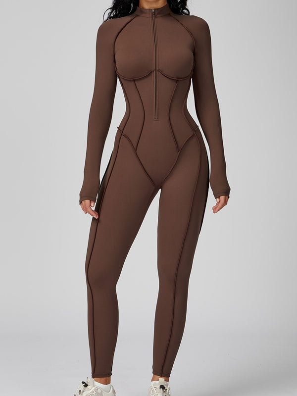 NORELLA | Jumpsuit with Zip Closure and Stitched Details